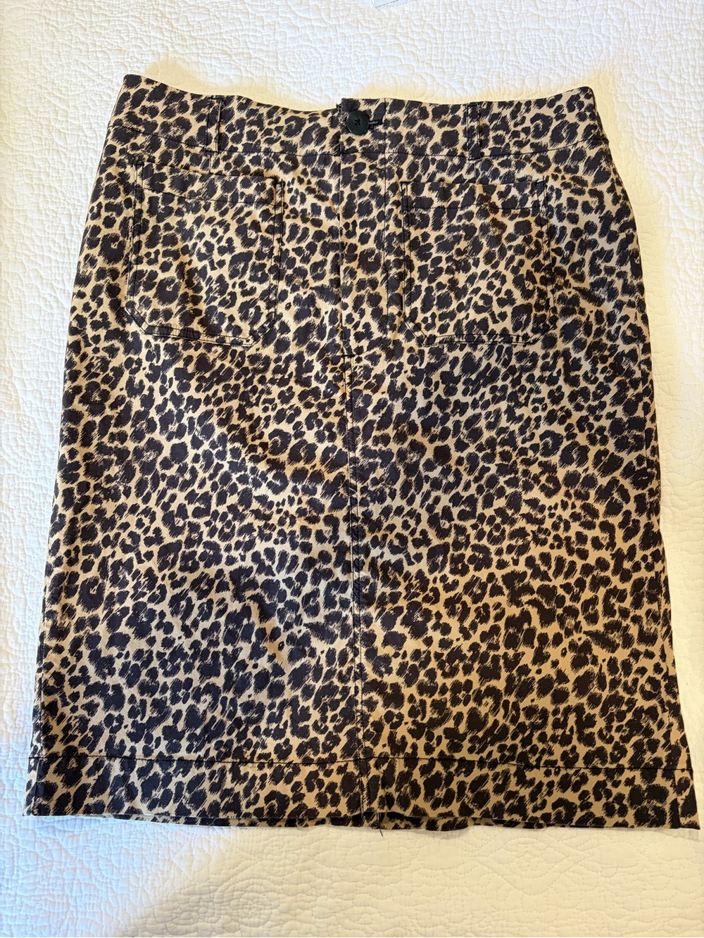 Maeve Leopard Print Skirt